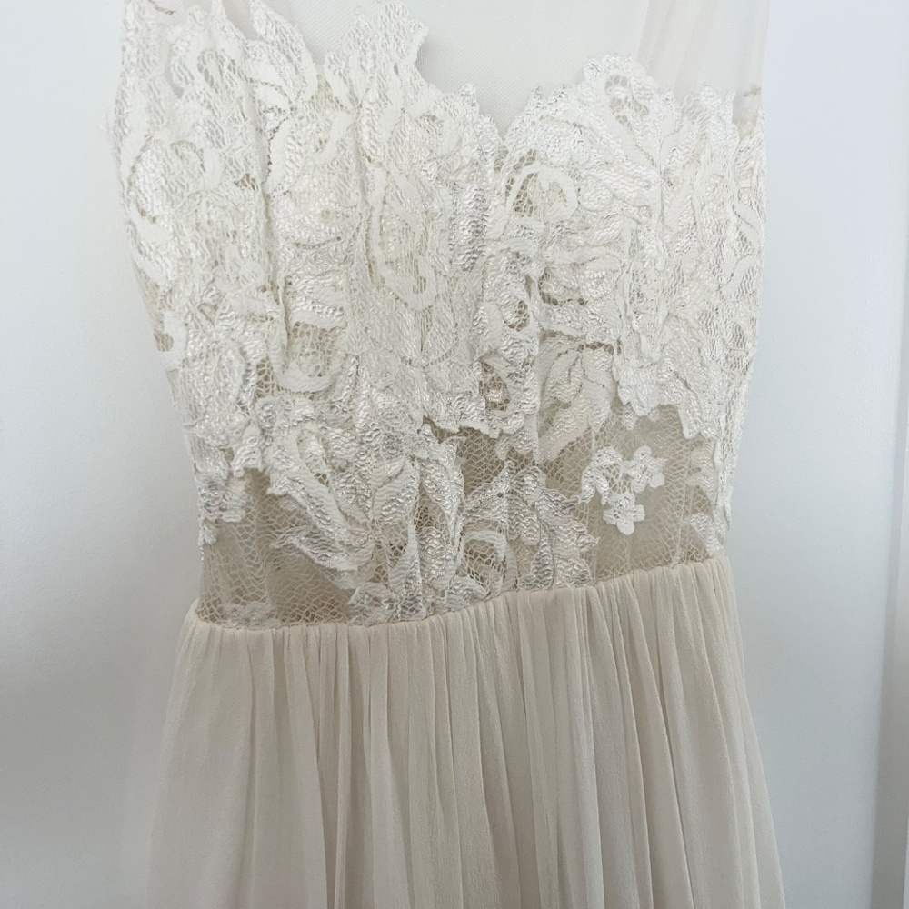 Grace Loves Lace Loren Chiffon Ivory Wedding Dress - Picture 2 of 16